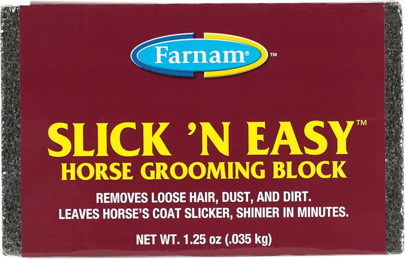 Farnam Slick 'N Easy Horse Grooming Block - 1.25 oz - Image 1