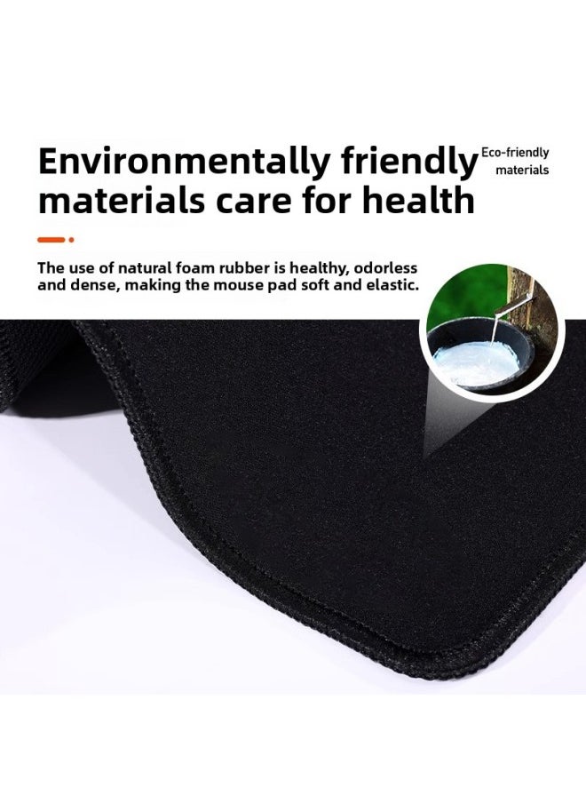 Generic Black Mouse Pad Thickeneded Extra Large Mouse Pad Custom Office Gaming Mouse Pad Natural Silicone Anti-Slip Desk Pad-颜色:200*240*2mm-图案:定制广告鼠标垫  - Image 2