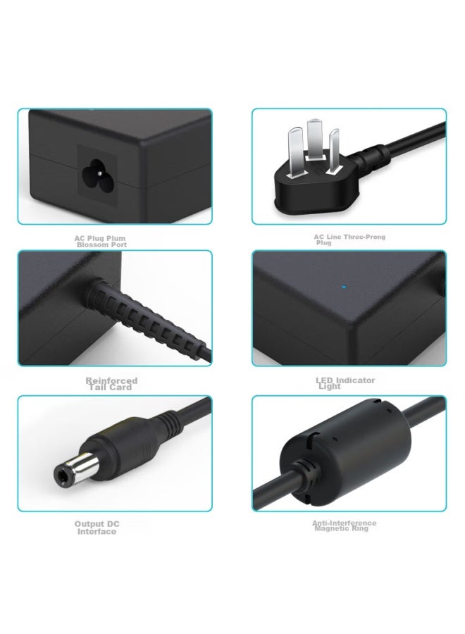 Delippo 12v 5a 60w Power Adapter For Lcd Monitors, Surveillance Systems, Set-top Boxes, Massage Chairs, Hard Drives, Printers, Small Appliances, Charger, Power Cord 12v 4a 3a 2a - Image 5