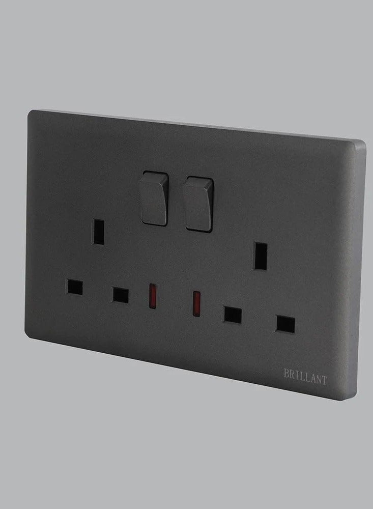 BRILLANT 5Pcs 13A Power Plug Grey Brilliant Light  - Image 4