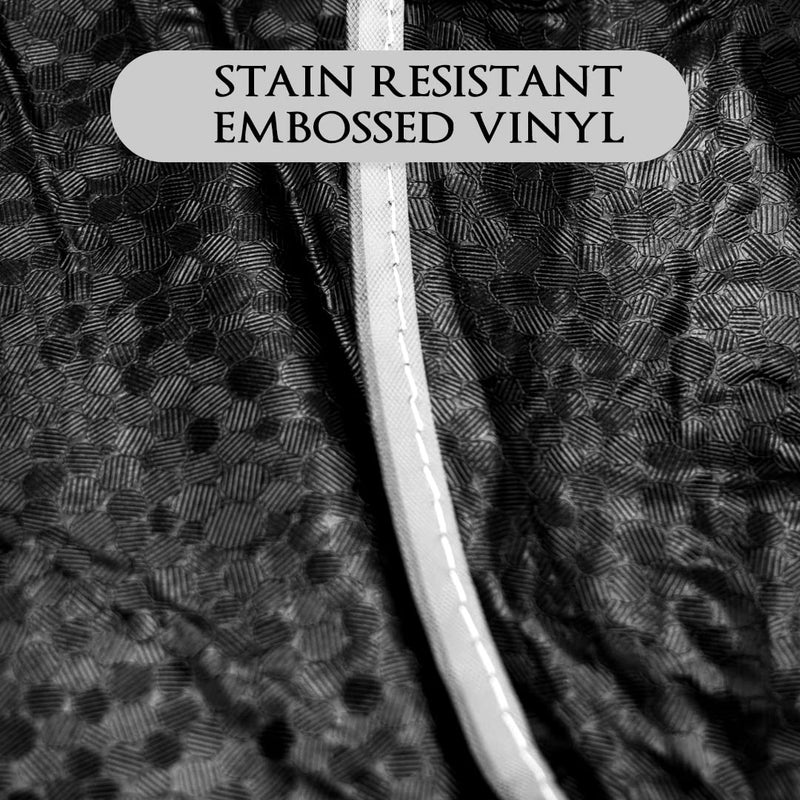 Betty Dain Hair Stylist Shampoo Cape, Waterproof and Stain Resistant Vinyl, Soft Nylon Neckband, Classic Black Color Design, Touch-and-close Fastener, 36 x 54 inches, Black - Image 4