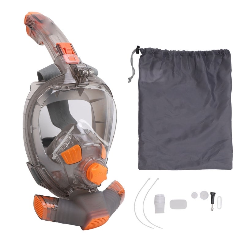 SMACO Full Face Snorkel Goggles L/XL 180 Degree Panoramic View Snorkel Mask - Anti Fog Technology Diving Mask for Underwater Exploration - Image 1