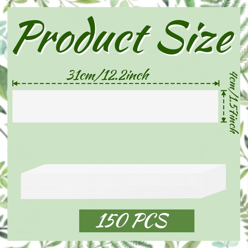 Benvo 150 Pcs Vellum Paper Bands for 5x7 Wedding Invitations Belly Bands Elegant Wrap Overlays Gift Wrapping Line for Bridal Showers Anniversaries Thank You Notes - Image 2