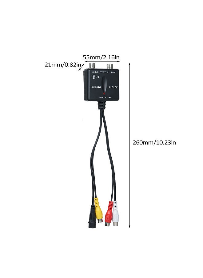 Generic Mini RF Modulator AV To RF Modulator Output NTSC CH3 Channels PLL Controlled VHF Operating Frequency  - Image 2