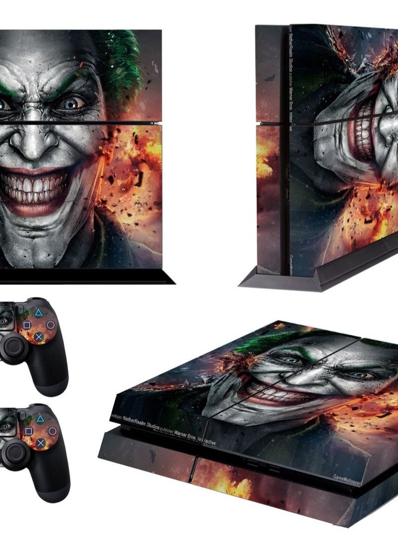 PEI  AN PS4 Screen Protector & Controller Skins - HD Anti-Scratch Film + Waterproof Stickers Set for Sony Playstation 4, Custom Gaming Decoration 