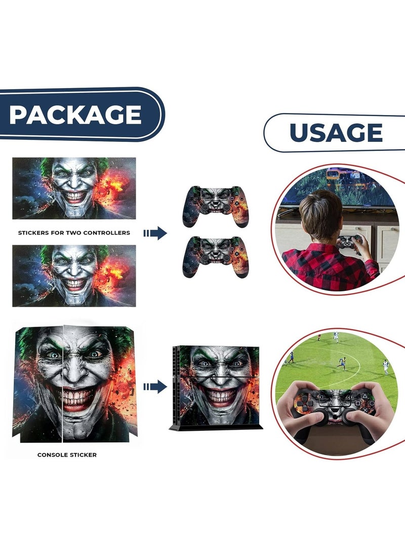 PEI  AN ملصقات PS4 / ملصقات تحكم PS4 بهلوانية - ملصقات جلدية لجهاز التحكم - جهاز تحكم بهلواني لجهاز PS4 سوني - Image 4