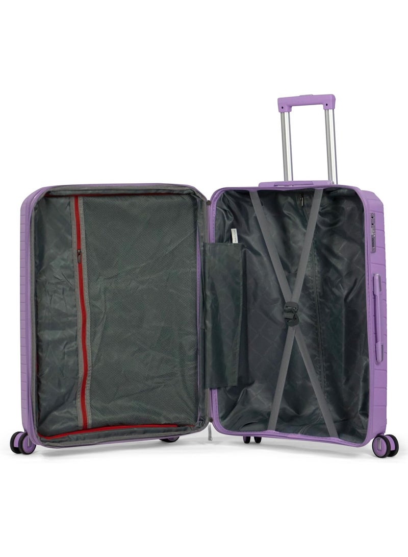 3-Piece Travel Luggage Set with Wheels, Durable Polypropylene Hard Shell Suitcases for Long and Short Trips, Lightweight and Strong Design - Image 4