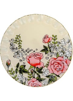 Glore Roseline Cream Single Cake Plate 20CM 
