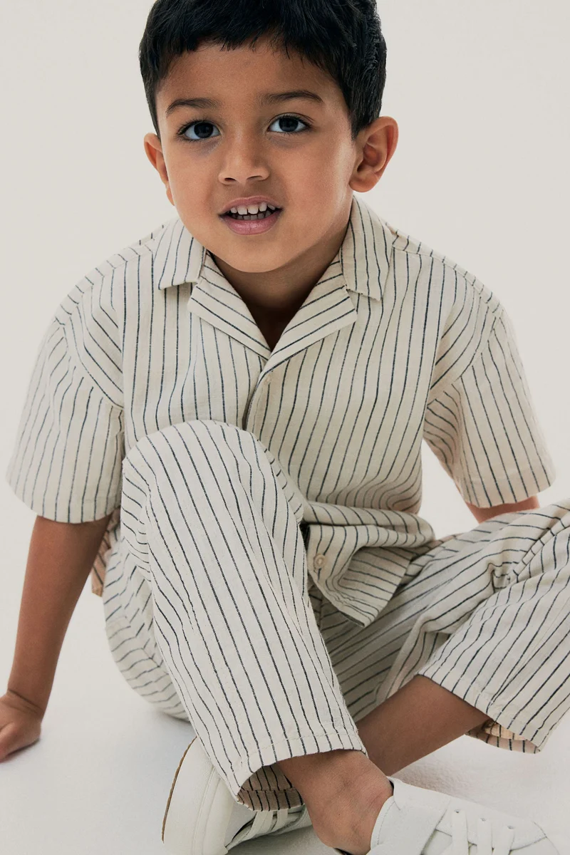 H&M Linen-blend trousers