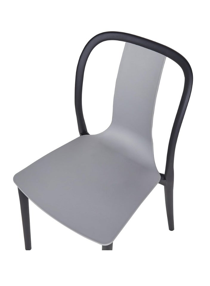 SMART HOME Set of 2 Fiber Chairs with Modern Design and Sturdy Legs - 45x45x80 cm | Durable Seat for Offices, Dining Rooms, Coffee Shops, Gardens, and Outdoor Lounges - Image 5