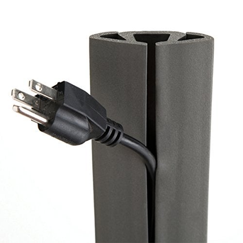 UT Wire 15-Feet Cord Protector with 3-Channels for Floor, 15ft, Gray - Image 4