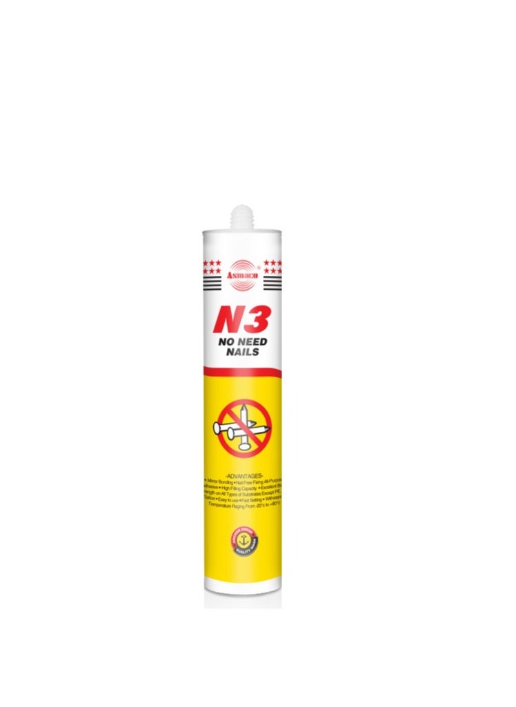 Asmaco - Asmaco N3 No Need Nails 280Ml - Image 1