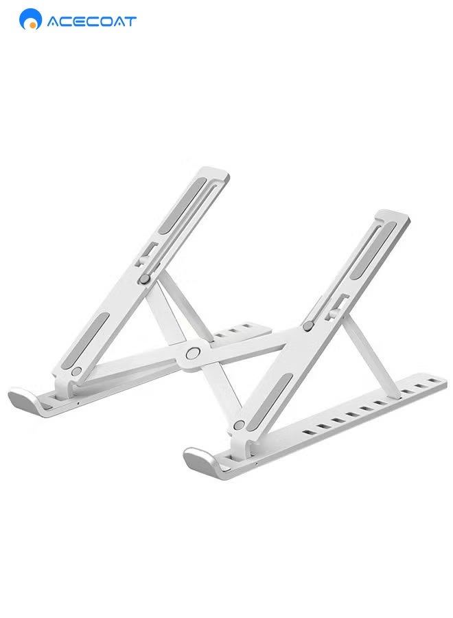 ACECOAT Laptop Notebook Stand Holder Adjustable Laptop Stand Portable Computer Riser Compatible With Macbook Air Pro Hp Dell Xps Lenovo All Laptops 10-15.6"(Black) - Image 1