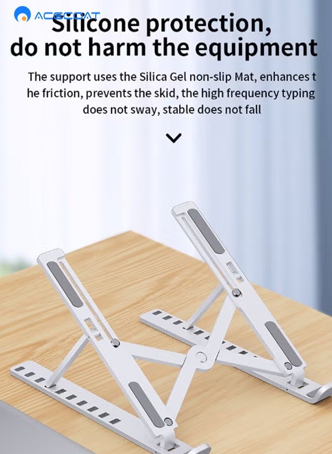 ACECOAT Laptop Notebook Stand Holder Adjustable Laptop Stand Portable Computer Riser Compatible With Macbook Air Pro Hp Dell Xps Lenovo All Laptops 10-15.6"(Black) - Image 5