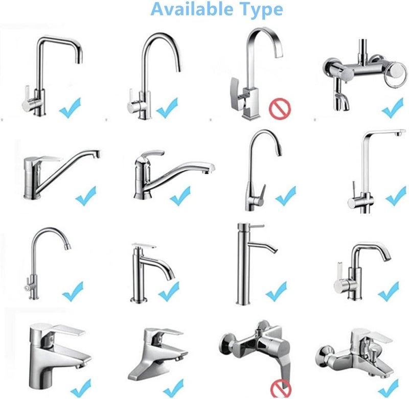 أنابيب تمديد الصنبور، جهاز تمديد رذاذ الصنبور من الفولاذ المقاوم للصدأ بزاوية 360 درجة مرن