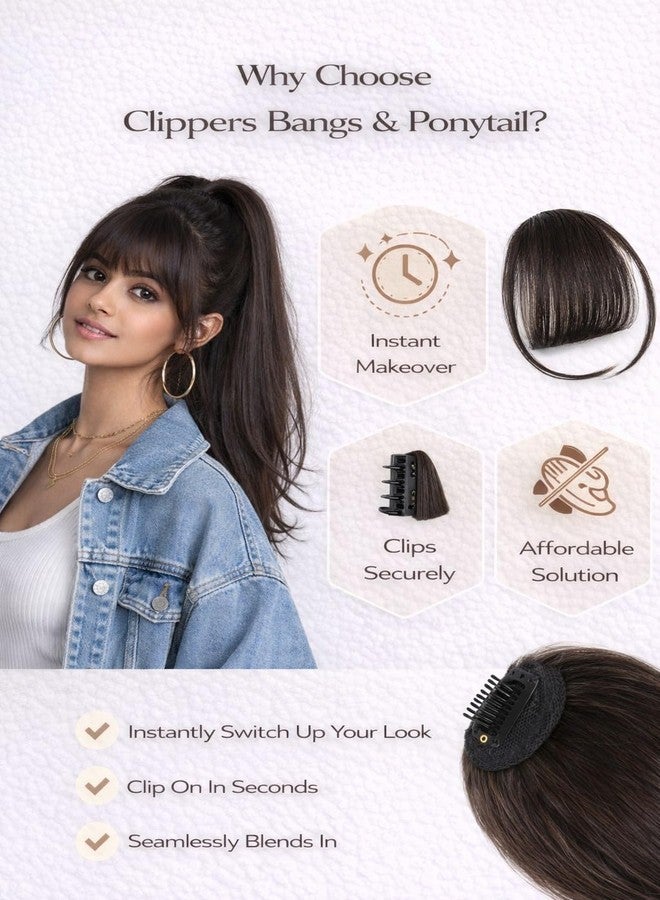 RichCurls Hair Bangs for Women Clip-In Bangs Hair Extensions for Women - Natural Looking Synthetic Fringe Bangs, Easy Clip Front Hair Bangs Extension, Lightweight Fake Bangs for Women - Image 5