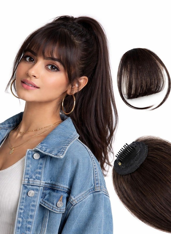 RichCurls Hair Bangs for Women Clip-In Bangs Hair Extensions for Women - Natural Looking Synthetic Fringe Bangs, Easy Clip Front Hair Bangs Extension, Lightweight Fake Bangs for Women - Image 1
