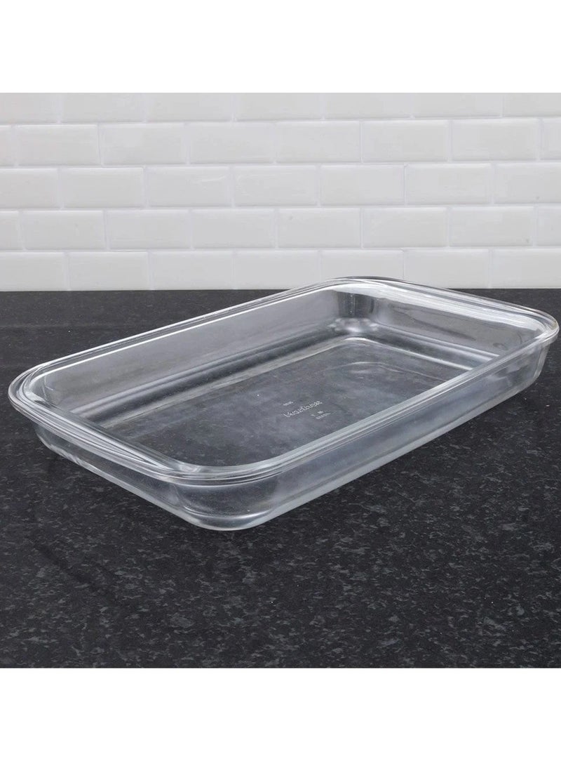 ريفان صينية فرن من زجاج البورسيليكات بغطاء بعدة مقاسات - Image 3