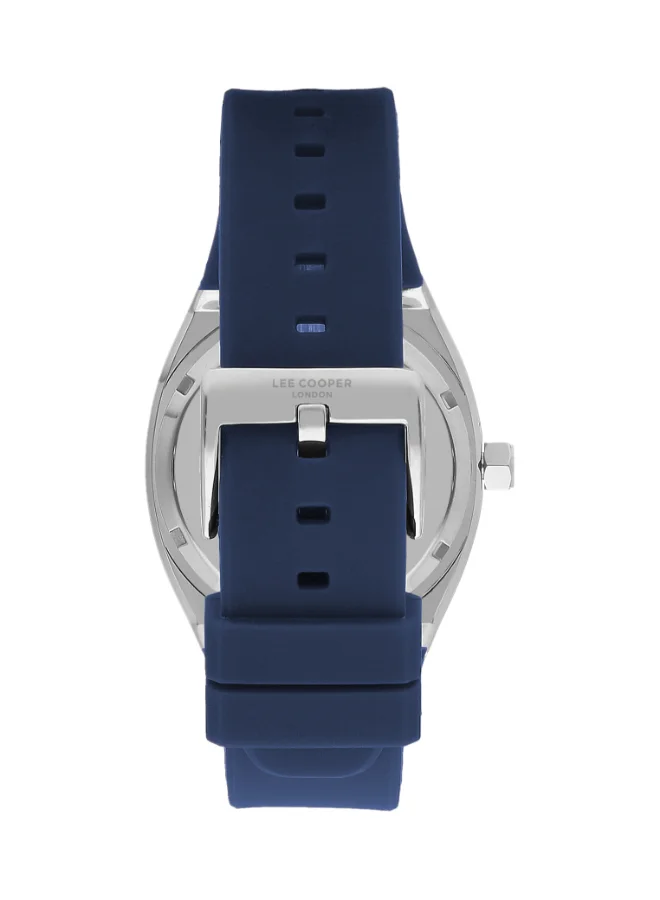 Lee Cooper Lee Cooper Men's G32665ZH Movement Watch, Automatic Display and Silicone Strap - LC07902.399, Blue