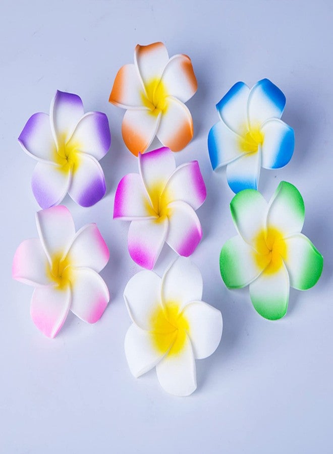 CBLUO 12 Pcs Plumeria Orchid Hair Clips Flower Barrettes Floral Headpiece Hair Pins Hairpins Hairclips Women Hawaiian Luau Tropical Wedding Beach Parade Cosplay Dress Up Birthday Party Accessories - Image 5