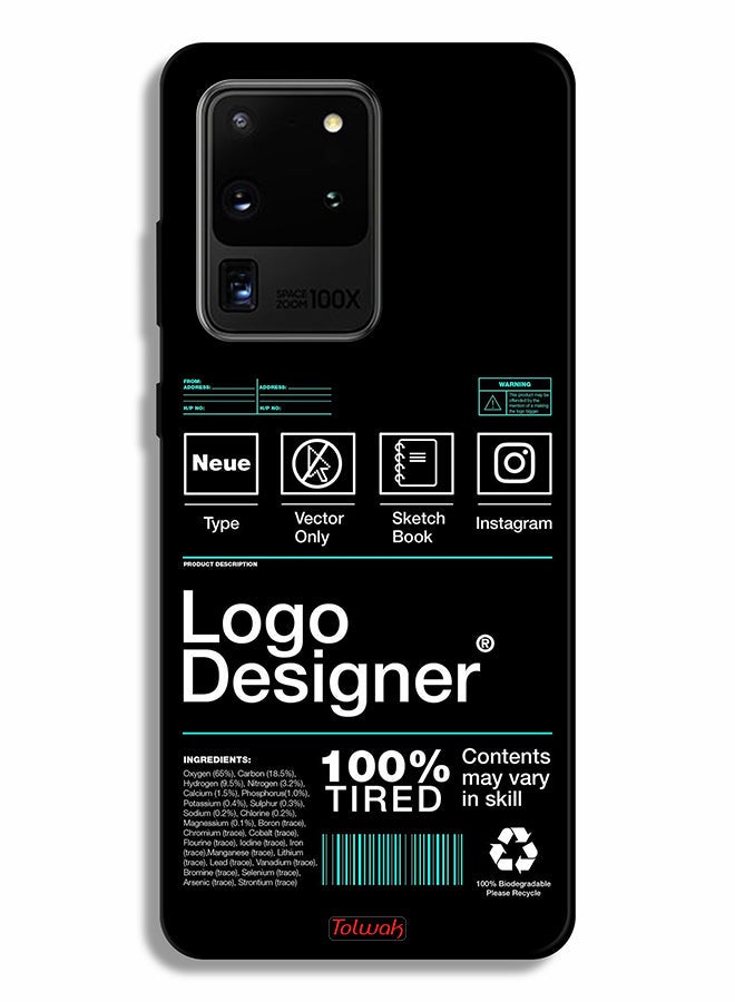 Tolwak Samsung Galaxy S20 Ultra Protective Case Cover Logo Designer Sticker - Image 2
