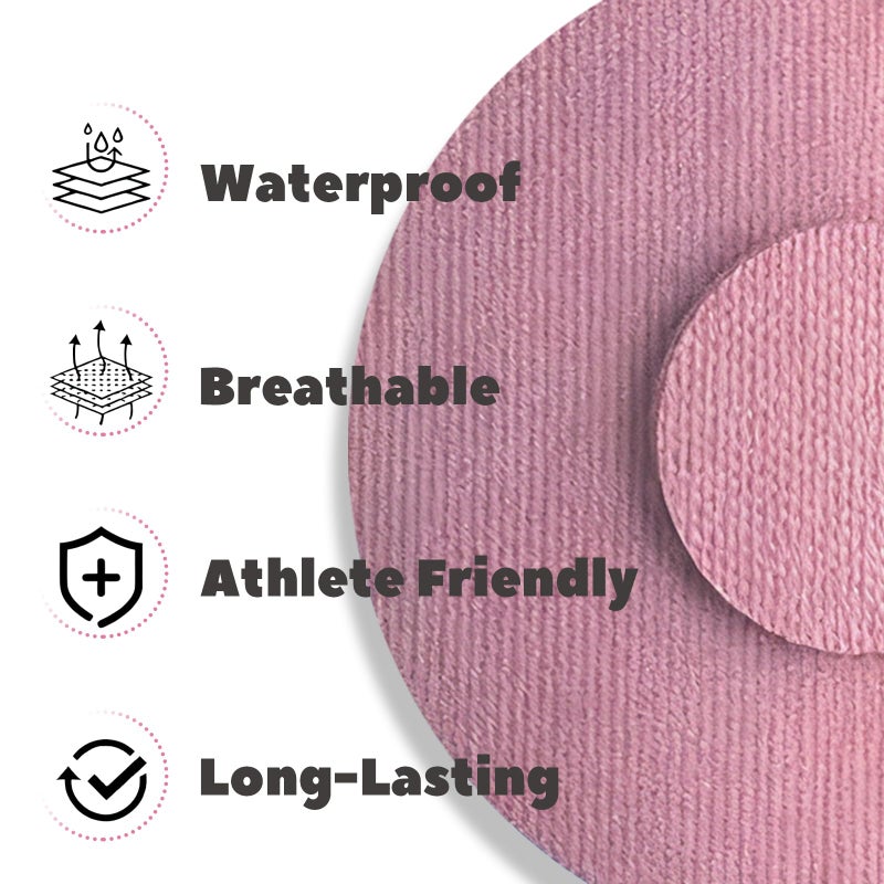 Nepia 30 Pcs Pink CGM Sensor Patches | Waterproof Adhesive for Dexcom G7/Libre1 2 3/Enlite | 14 Days Long-Lasting Protection | Sweatproof Sensor Covers with Comfortable Fit for Active Lifestyle - Image 3