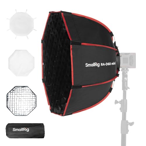 SmallRig RAD60 Parabolic Softbox 236 Quick Release Softbox with Carrying Bag Compatible with SmallRig RC60 RC100 Series COB Video Light for Photography Studio Video Recording - Image 1