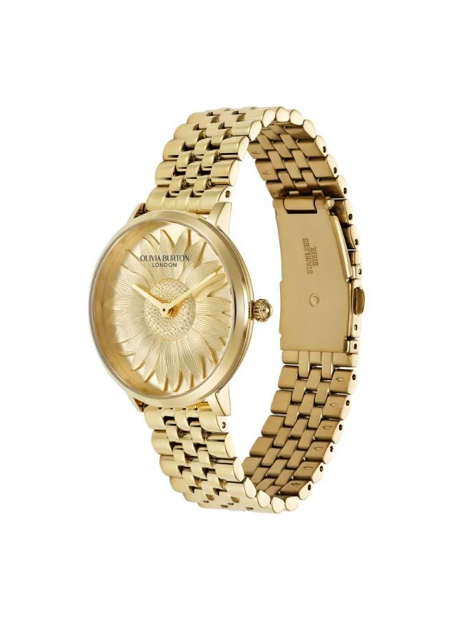 OLIVIA BURTON Ob Signature Sunflower Stainless Steel Watch