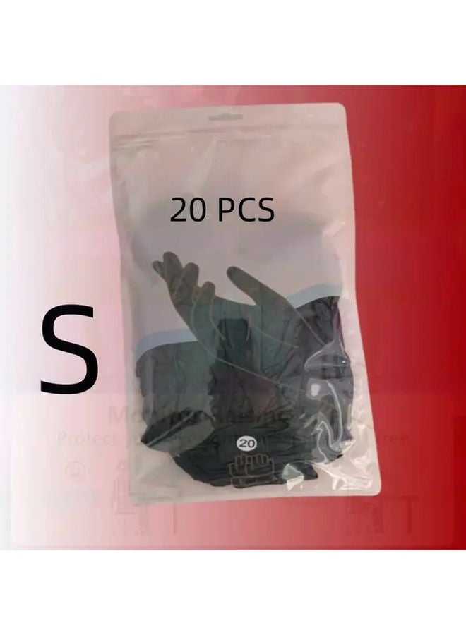 20 Pack Black Nitrile Gloves Reusable Waterproof Thickened ABS Material for Kitchen Cleaning - Image 4
