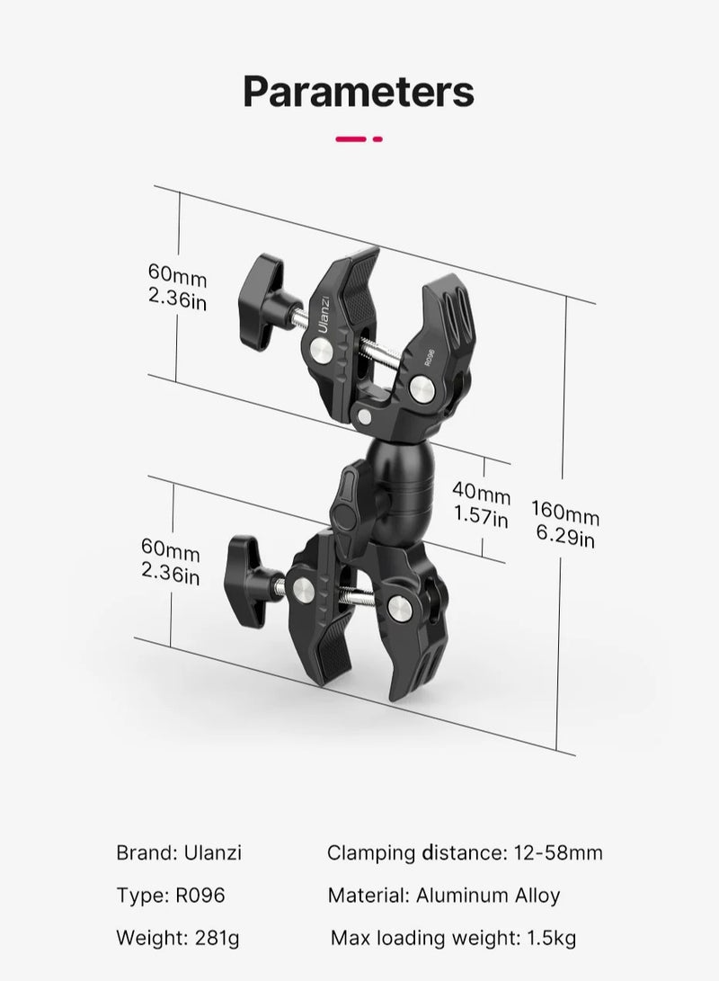 Ulanzi R096 Double Super Clamp  - Image 4