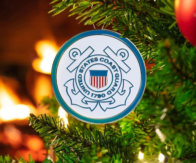 Allied Flag Coast Guard Heroes Series Holiday Ornament - Officially Licensed Coast Guard Medallion-Die Cast Metal - Image 3
