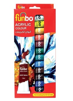 Funbo Acrylic Paint Kit With A4 Sketch Pad  - Image 2
