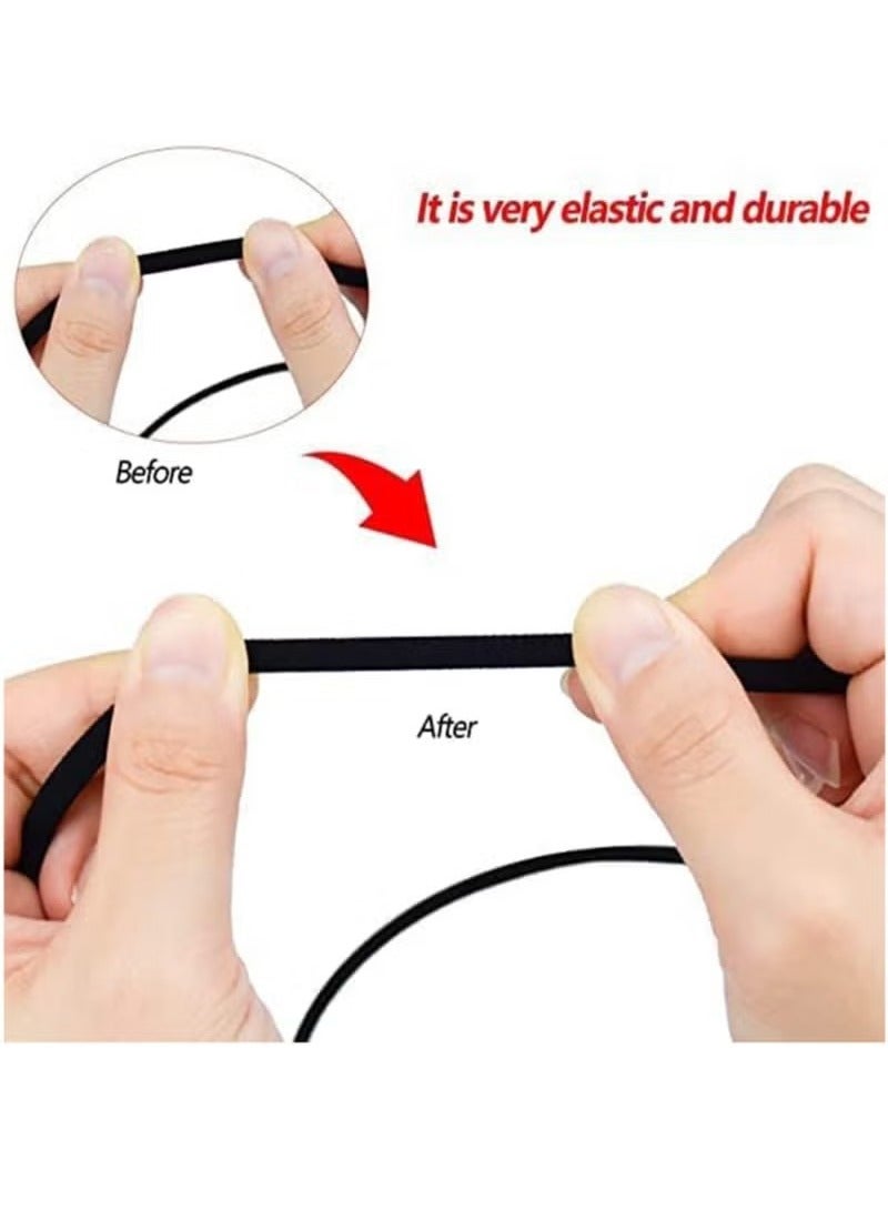 6 Pairs Shoe Laces No Tie Elastic Laces for All Shoes Universal Elastic Shoe Laces Tieless Running Shoelaces with Metal Buckles for Trainers Marathon Triathlon Runners Adults Kids 105CM - Image 4