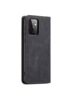 CaseMe CaseMe Samsung Galaxy A72 Case Wallet, for Samsung Galaxy A72 Wallet Case Book Folding Flip Folio Case with Magnetic Kickstand Card Slots Protective Cover - Black  - Image 3