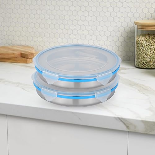 STEELLOCK Stainless Steel Airtight Container with Lid | Leakproof, BPA-Free, Durable Kitchen Storage | Multipurpose Food Storage Containers for Kitchen | SL-1600-set of 2, 1000ml each, Blue - Image 2