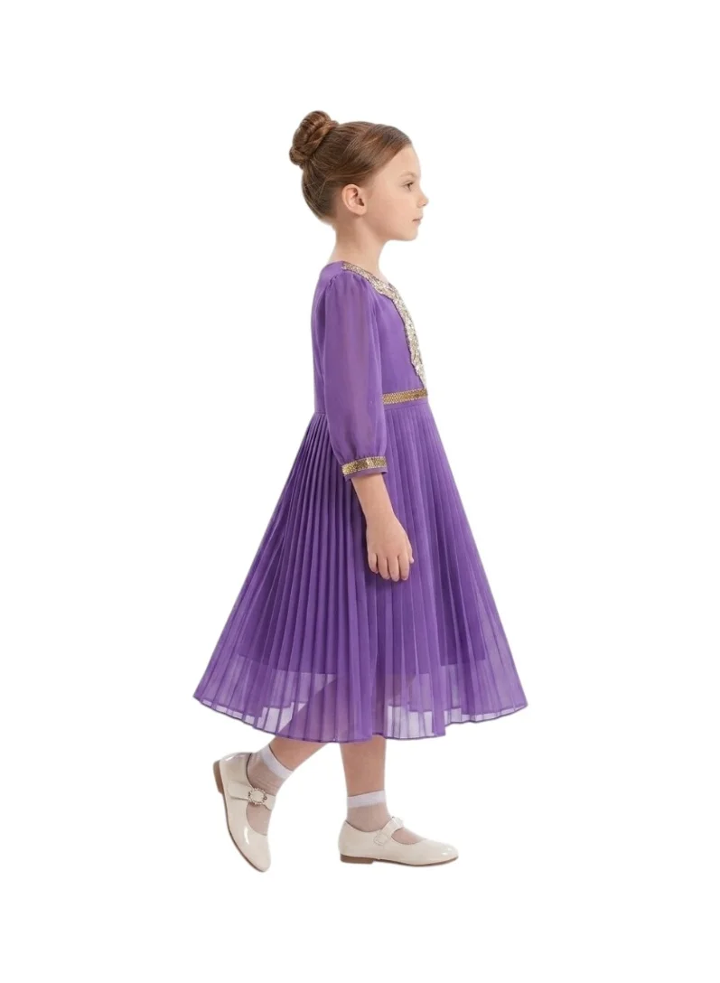 Bidani Majestic Purple Chiffon Formal Dress