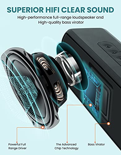 LENRUE Bluetooth Speaker,Wireless Portable Speakers with TWS, 12H Playtime, Clear Sound for Home,Travel and Outdoor,Handfree Calls Compatible with for iPhone, Samsung Android and More - Image 2
