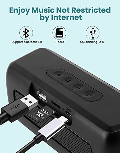 LENRUE Bluetooth Speaker,Wireless Portable Speakers with TWS, 12H Playtime, Clear Sound for Home,Travel and Outdoor,Handfree Calls Compatible with for iPhone, Samsung Android and More - Image 5