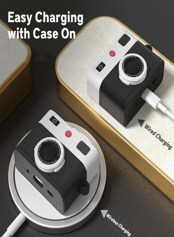 Valkit Compatible Airpods Pro 2nd/1st Generation Case with Cleaner Kit, Cute 3D Camera Design Airpods Pro 2 Case Cover 2022/2023 Shockproof Soft Silicone Protective Case for Airpods Pro 2nd/1st Gen - Image 4