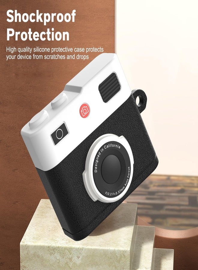 Valkit Compatible Airpods Pro 2nd/1st Generation Case with Cleaner Kit, Cute 3D Camera Design Airpods Pro 2 Case Cover 2022/2023 Shockproof Soft Silicone Protective Case for Airpods Pro 2nd/1st Gen - Image 3