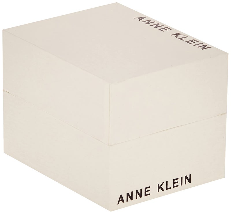 ANNE KLEIN ساعة آن كلاين النسائية بسوار من الألماس الأصلي بلونين/أزرق داكن - Image 5