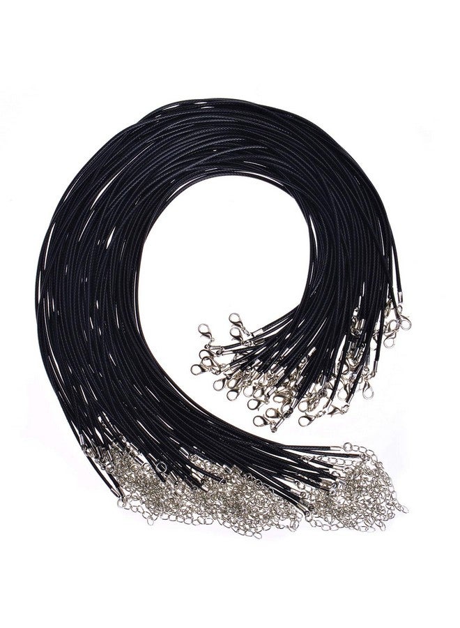 selizo 100Pcs Necklace Cord For Jewelry Making Black Waxed String Bracelet Making Supplies - Image 1