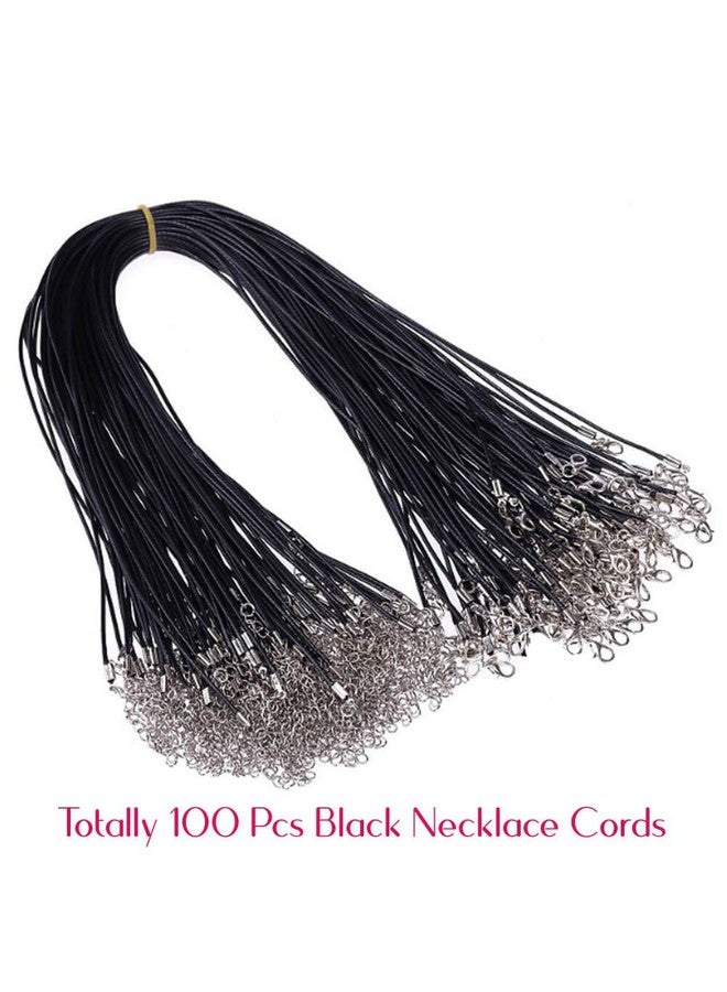 selizo 100Pcs Necklace Cord For Jewelry Making Black Waxed String Bracelet Making Supplies - Image 2