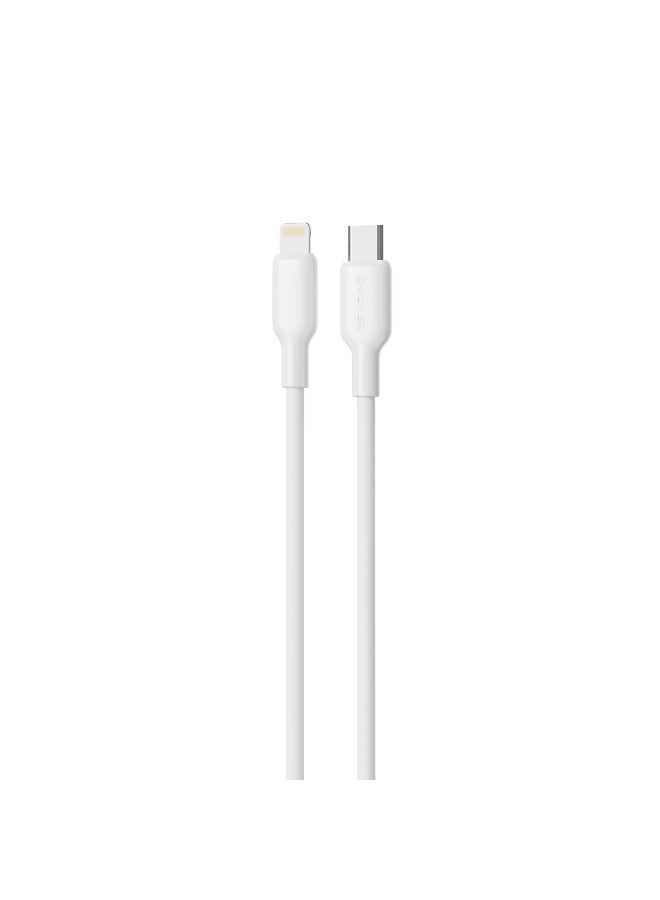 جي باور شاحن سريع G-Power GP-C39 GaN بقوة 20 واط مع كابل USB-C إلى Lightning، متوافق مع سلسلة iPhone 11/12/13/14، وGoogle Pixel، وNintendo Switch، وSamsung Galaxy، وAirPods Pro - أبيض - Image 2