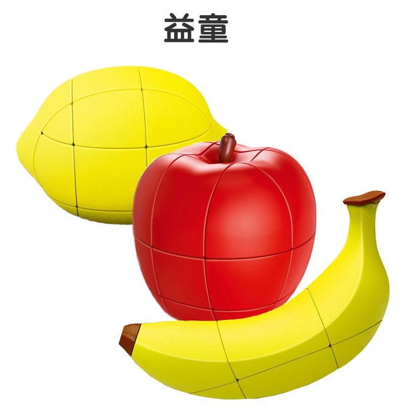 [Yitong] Pan-New Fruit Rubik'S Cube Special-Shaped Second-Order Apple, Banana, Lemon, Orange, Peach And Pear Rubik'S Cube - Image 2
