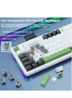 AULA F87pro Wireless Mechanical Keyboard 75% 2.4GHz/USB-C/BT5.0 RGB Backlit Mechanical Keyboard  - Image 5