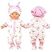 ENOCHT Baby Doll Clothes Casual Cute Handmade Dress Suit with Hat Socks for 1416 Inch Dolls Gift Set - Image 4