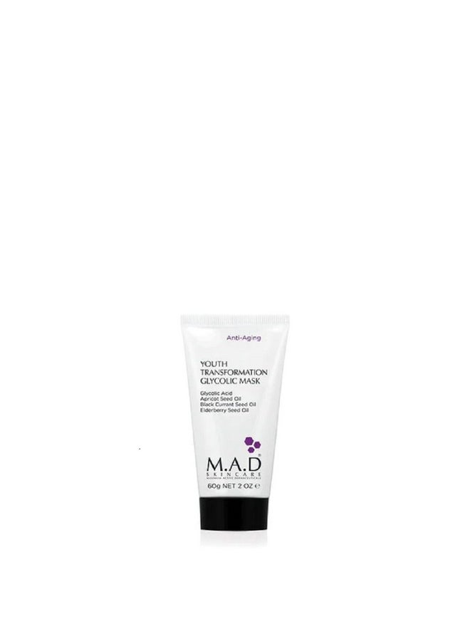 M.A.D Skincare M.A.D Skincare Anti-Aging Youth Transformation Glycolic Mask 2 oz.  - Image 1
