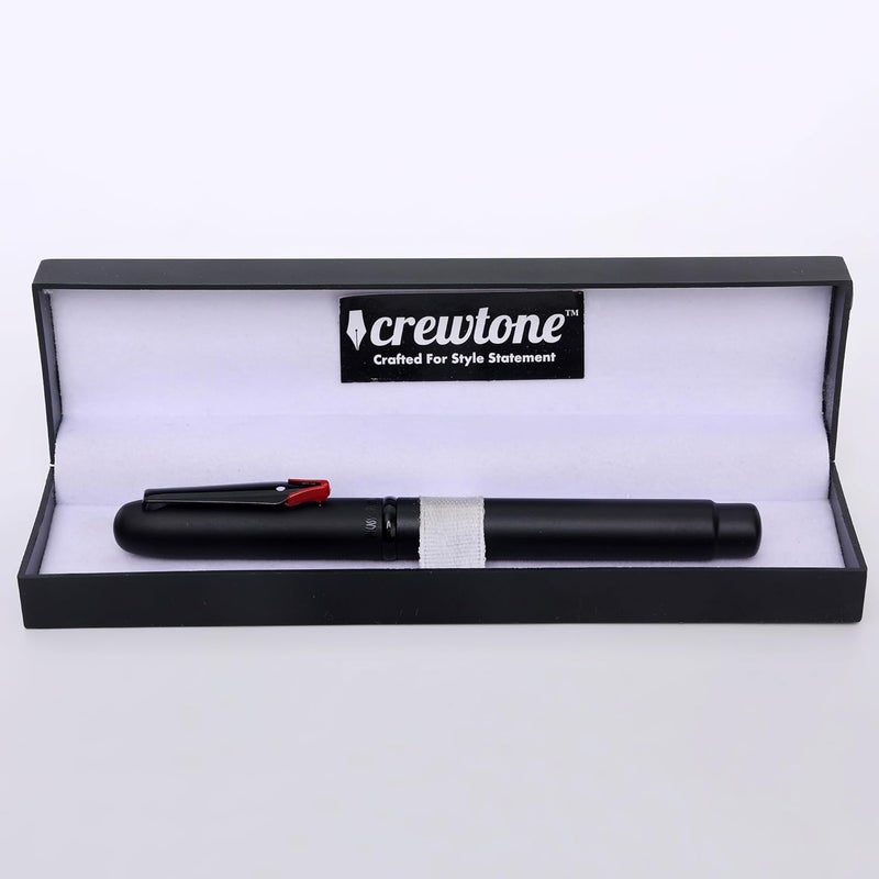 crewtone 20528 Queen Roller Ball Pen Black Color Luxury Metal Pen with Magnet Cap Auto Closer Arrow Clip, Gift Set For Men & Women, Professional, Executive, Nice Pen With Gift Box, - Image 3