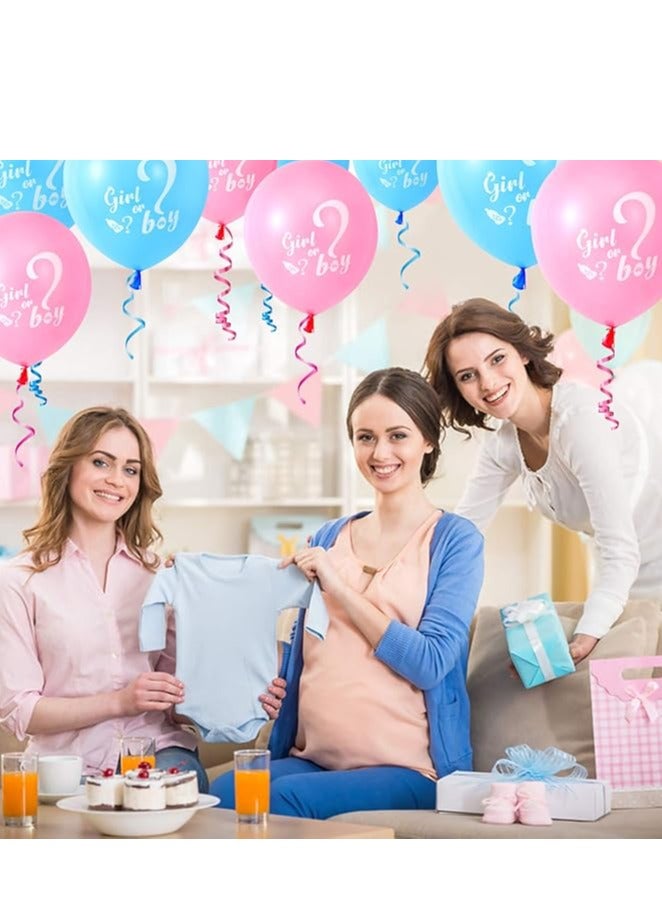 15 -Piece Baby Gender Reveal Balloons, 12 Inch Boy or Girl Balloons Decoration for Boy or Girl Baby Shower Gender Reveal Party Supplies Decoration Kit  - Image 2